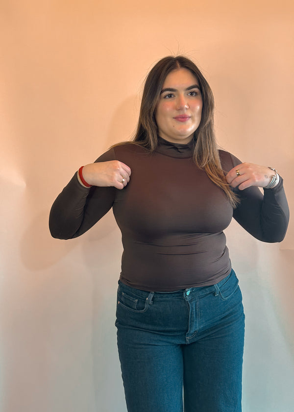 Ari Seamless Top (Brown)