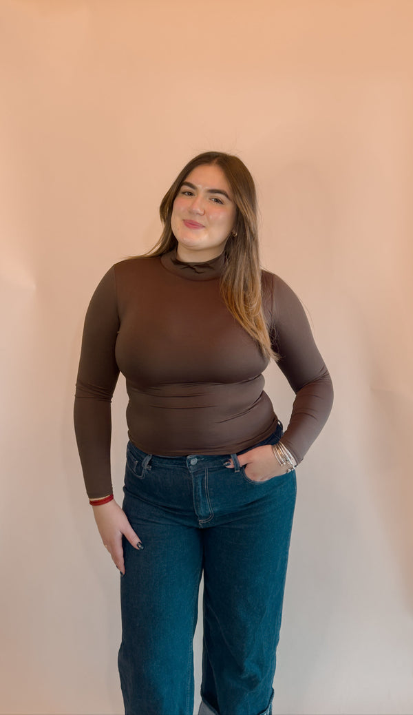 Ari Seamless Top (Brown)